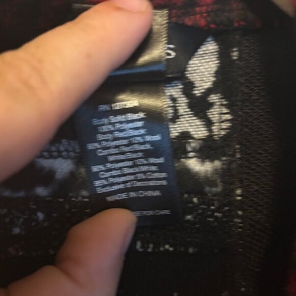 Ali Miles Jacket Women's Size Small Petite Wool blend abstract Zebra houndstooth - Picture 5 of 5